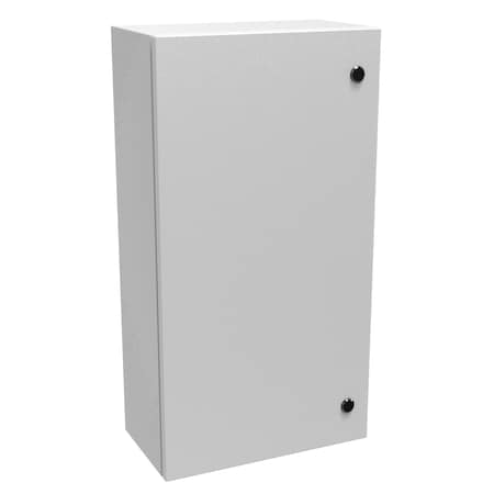 Hammond Slotted 1/4 Turn Latch Electrical Enclosures, 30 in H, 8 in D, 16 in W, NEMA 4, Steel EN4SD30168LG